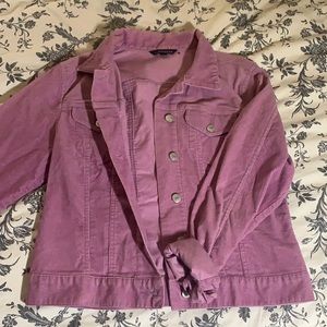 Lands End lilac corduroy jacket